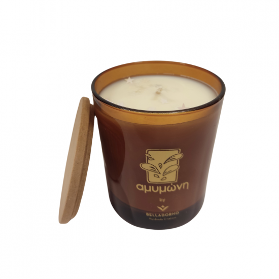 Κερί σόγιας Whiskey Caramel 'Aμυμώνη'