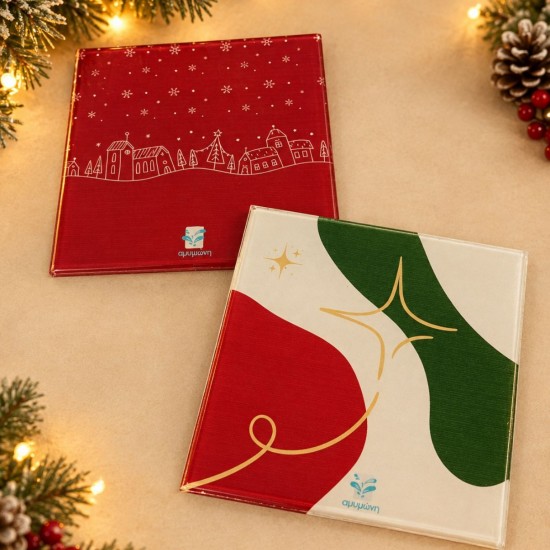Γυάλινο sous-verre Xmas edition