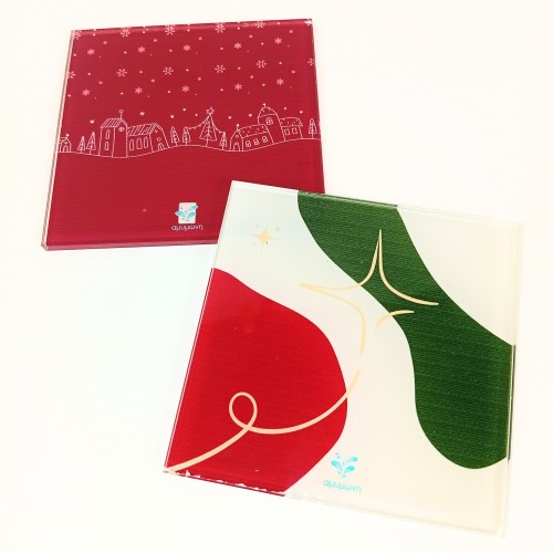 Γυάλινο sous-verre Xmas edition