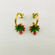 Σκουλαρίκια με πλεξιγκλάς στοιχεία